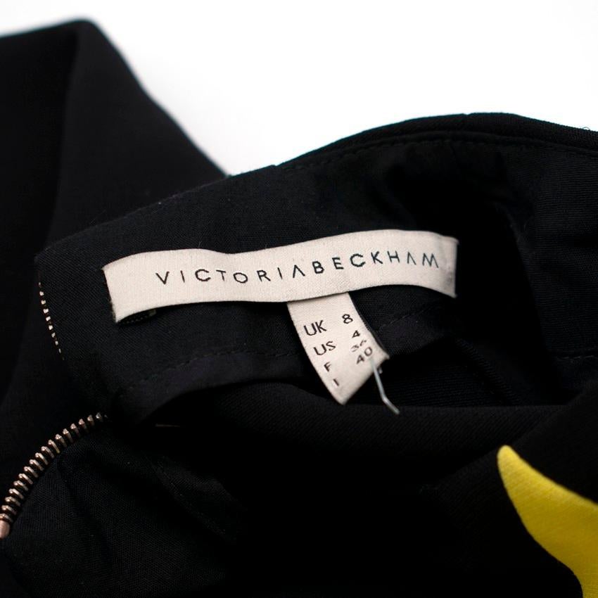 Victoria Beckham Wool & Silk Geometric Dress - Size US 4 In Excellent Condition For Sale In London, GB
