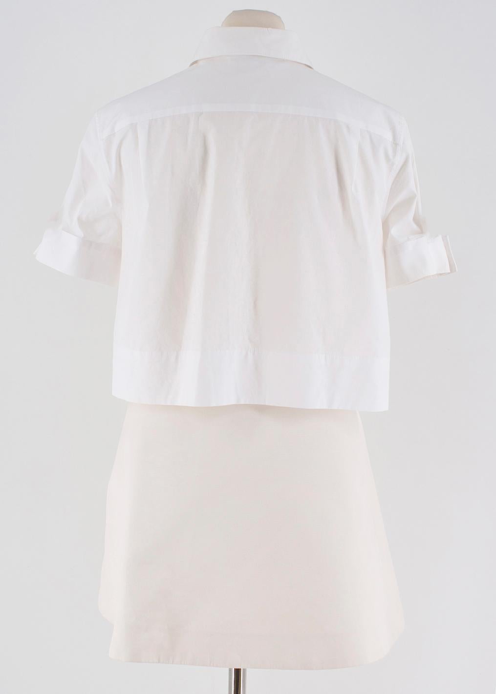 Gray Victoria Beckham Wrap Style Shirt & Skirt Dress UK 10