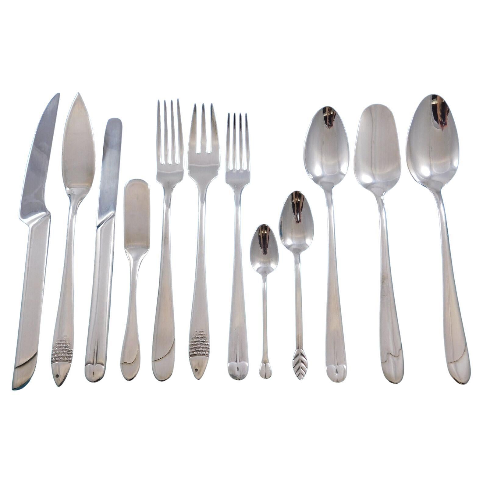 Victoria by Driade Follies Stainless Steel Flatware Set 128 Pc Modern in Book