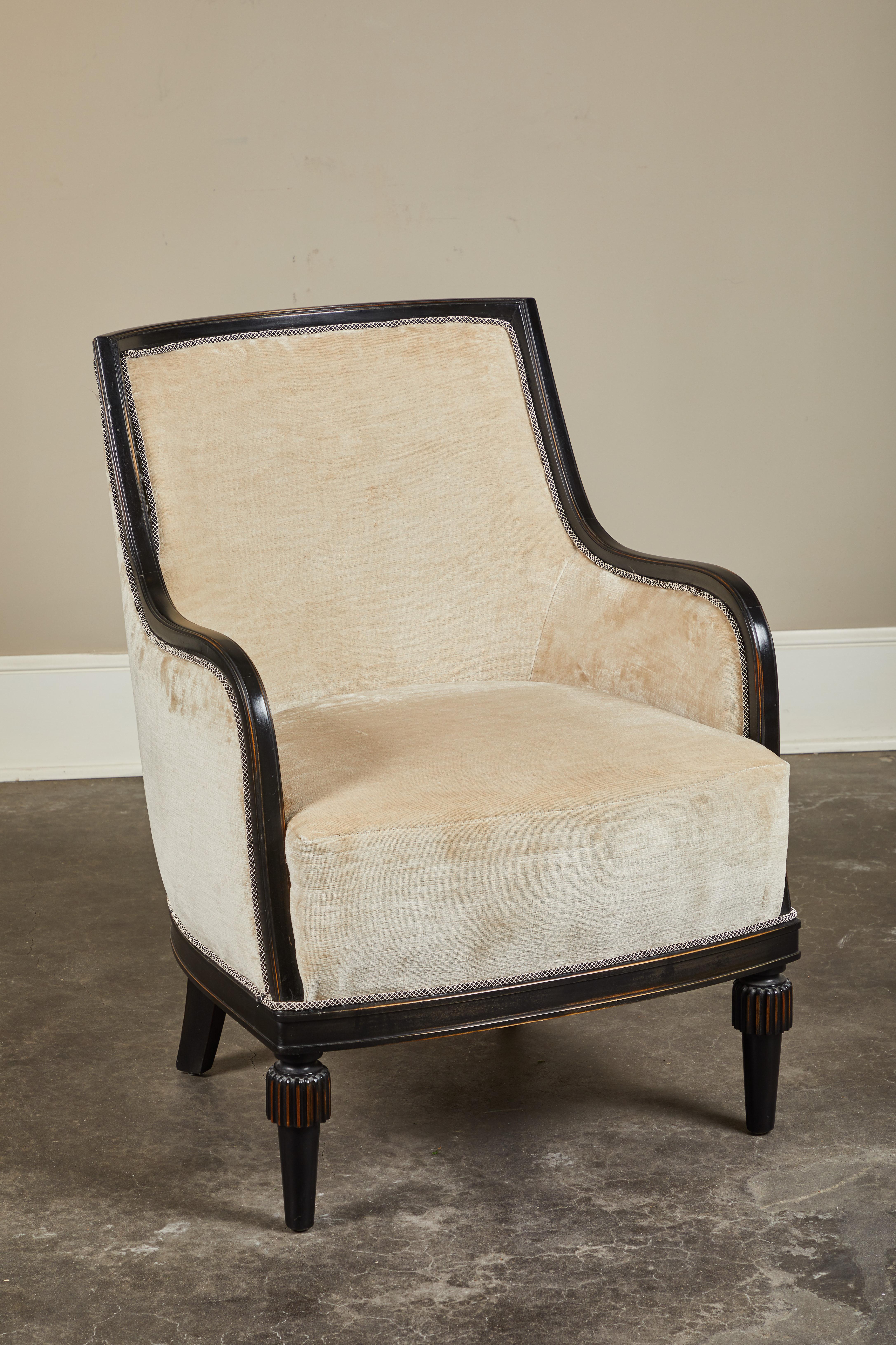 British Colonial Victoria Chair with Tassel Foot, Susanne Hollis Collection For Sale