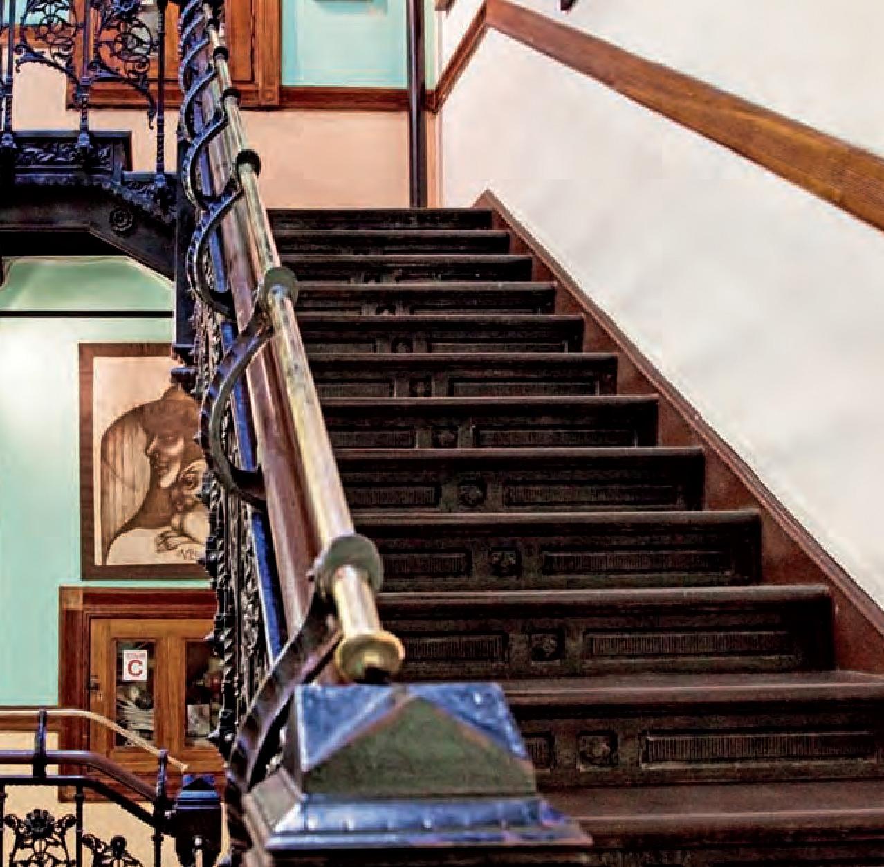 Hotel Chelsea, New York. Main Stair Well - Contemporary Photograph by Victoria Cohen