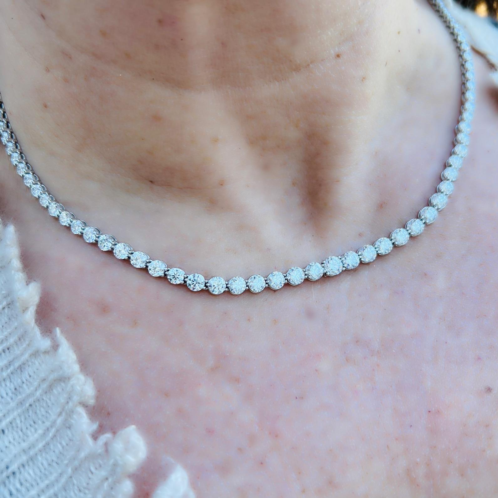 Women's Victoria Diamond Necklace by Tiffany & Co. For Sale