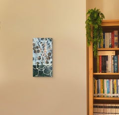 "Bramble" (2025) Abstract Figurative Encaustic Painting on Cradled Panel