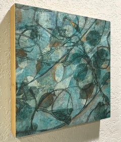"Tangle" (2025) Abstract Figurative Encaustic Painting on Cradled Panel