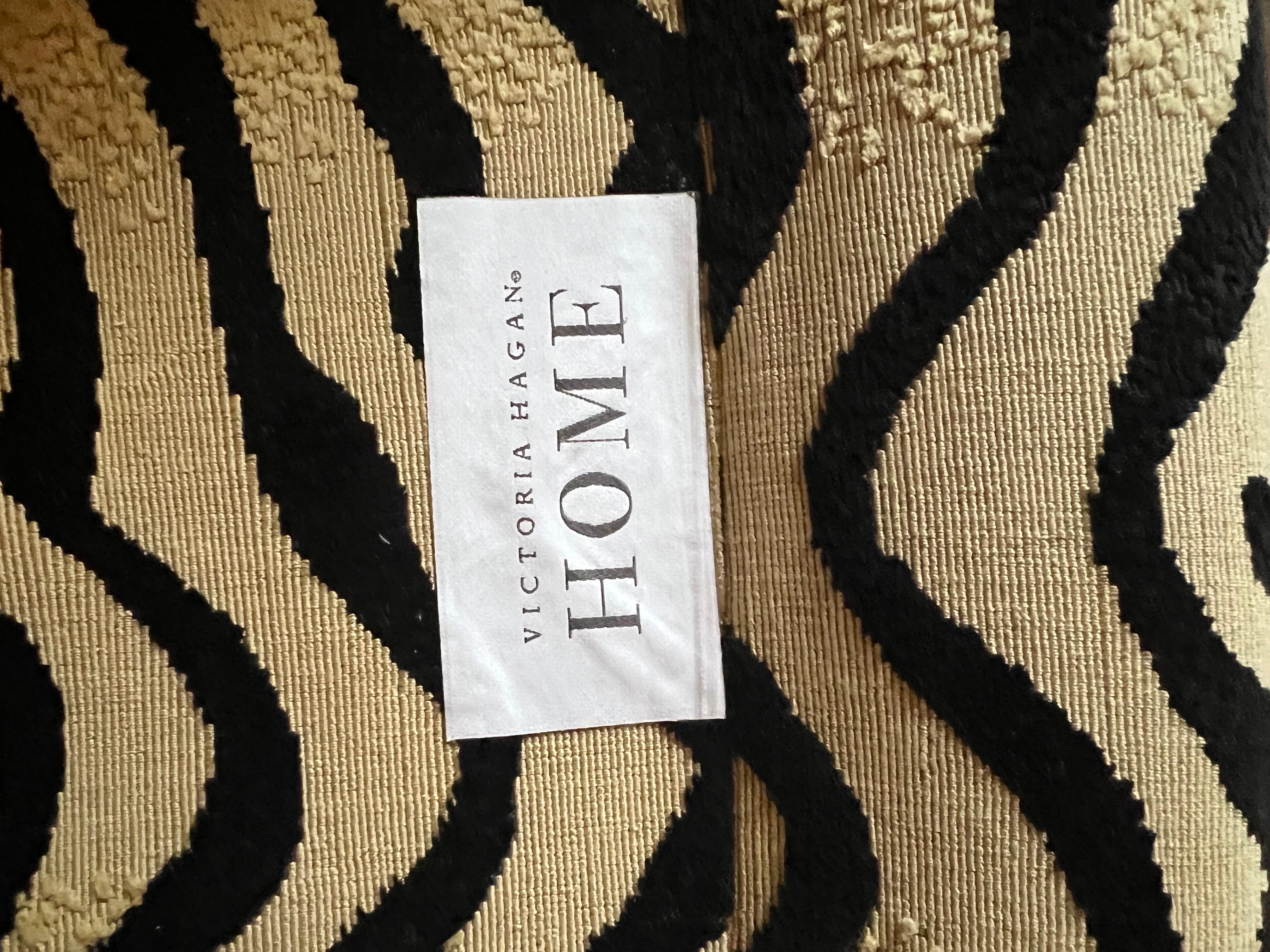Victoria Hagan Wainscott Zebra Print Wingback Chairs, Pair 3