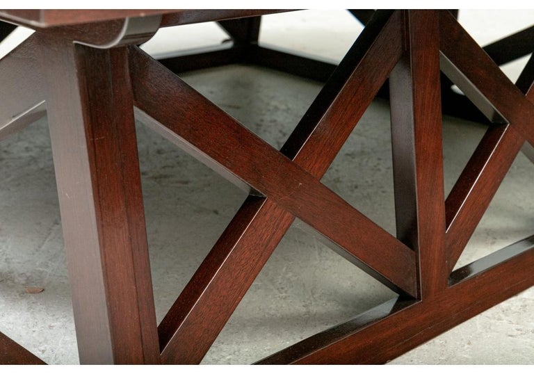Victoria Hagen Large Mahogany Stuart Cocktail Table For Sale at 1stDibs