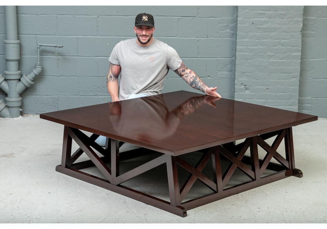 A very well made and stylish cocktail table with fantastic oversized dimensions. Victoria Hagen large 