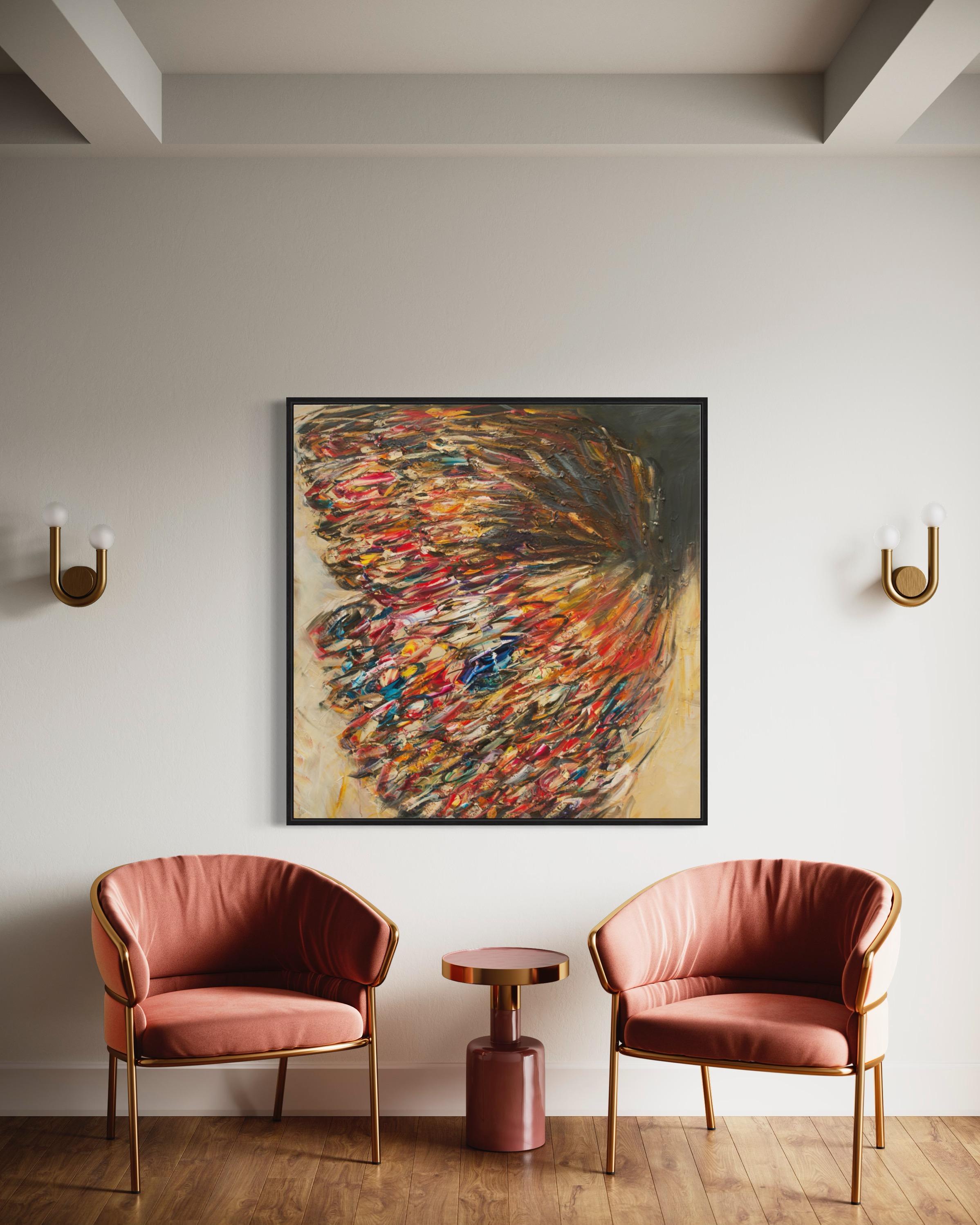Rainbows and Halos - Abstract Painting by Victoria Horkan