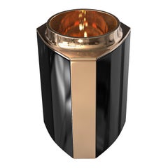 "Victoria" Ice Bucket with Bronze and Stainless Steel, Handmade, Istanbul