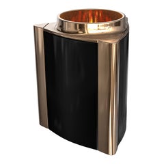 "Victoria" Ice Bucket with Bronze and Stainless Steel, Handmade, Istanbul