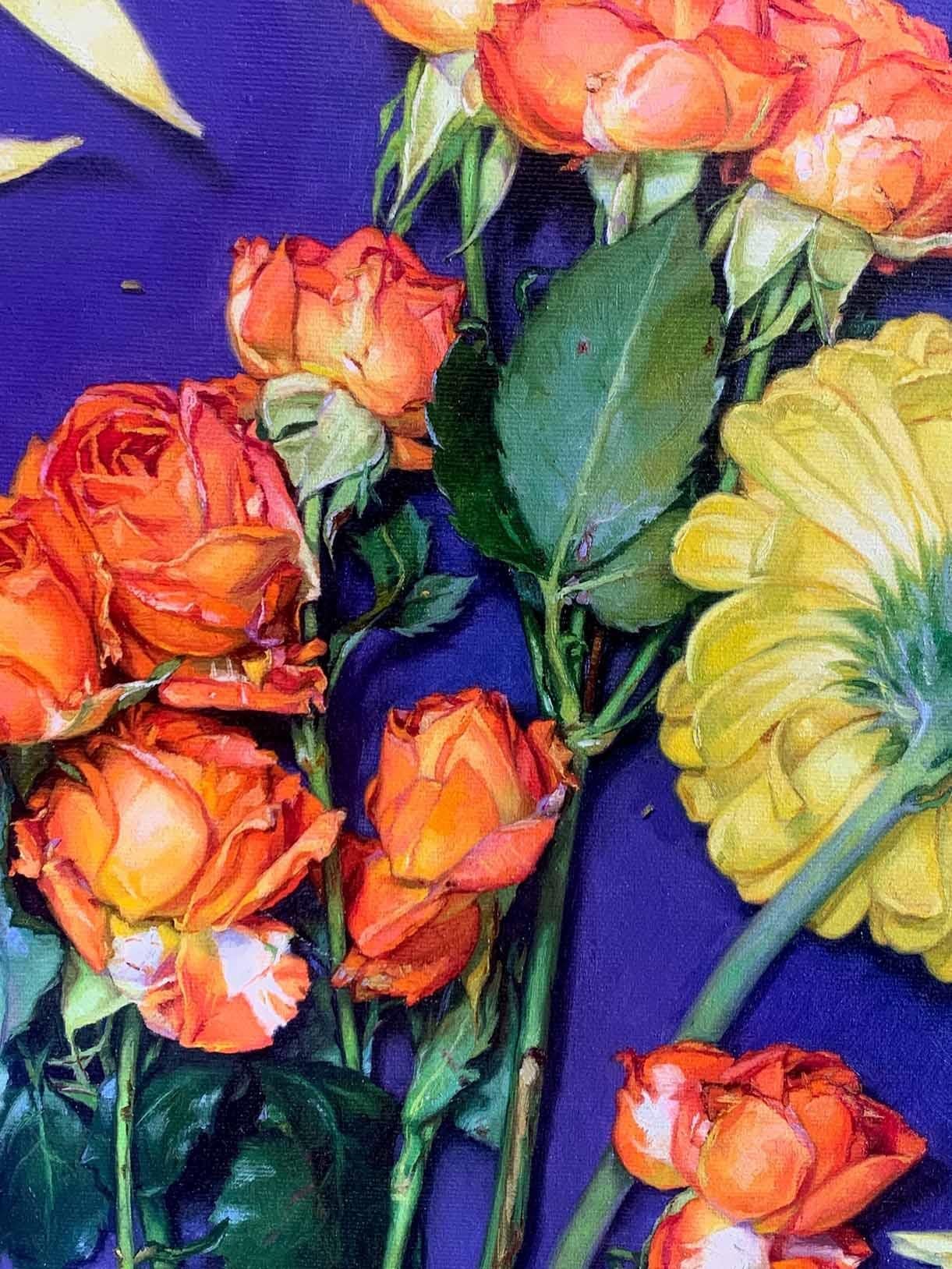 Sommerblumen (Realismus), Painting, von Victoria Kalaichi