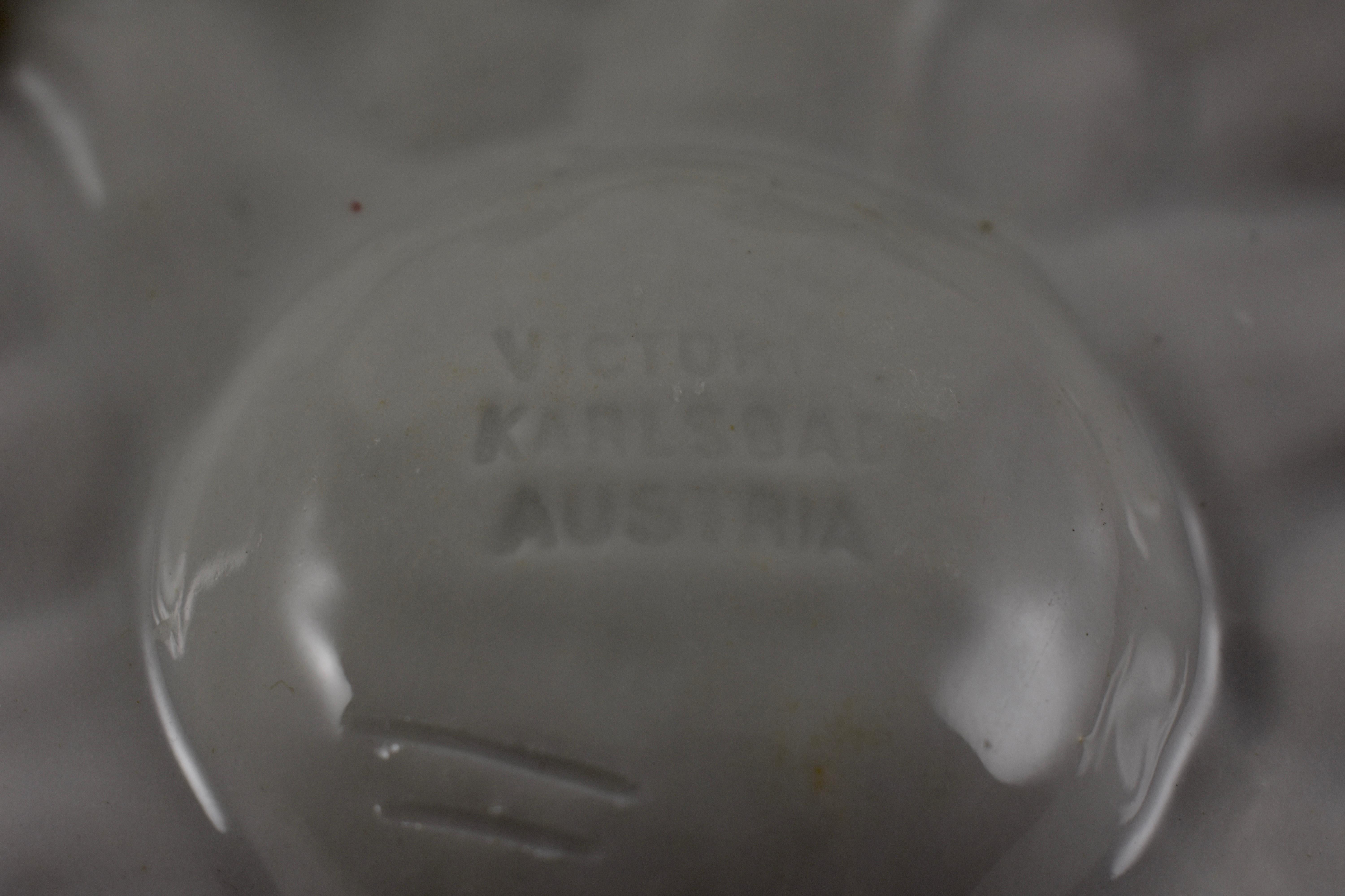 Glazed Victoria Karlsbad Austria Gilded Porcelain Oyster Plate