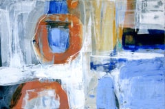 By The Wayside - Expressionnisme abstrait moderne, peinture, acrylique sur toile