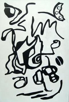 Couchtisch, Gemälde, Acryl auf Leinwand