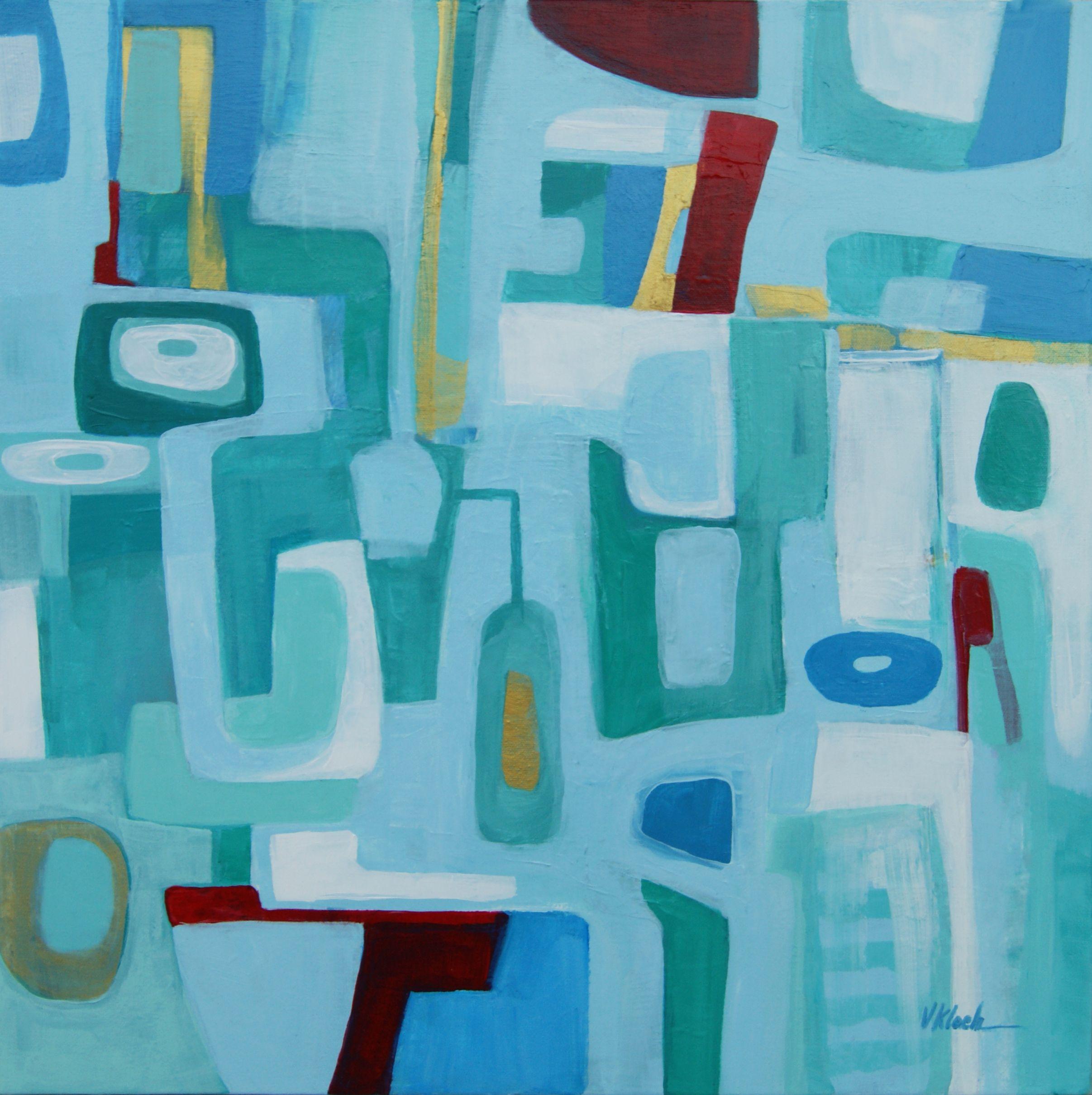 Shifting de forme, peinture, acrylique sur toile - Painting de Victoria Kloch