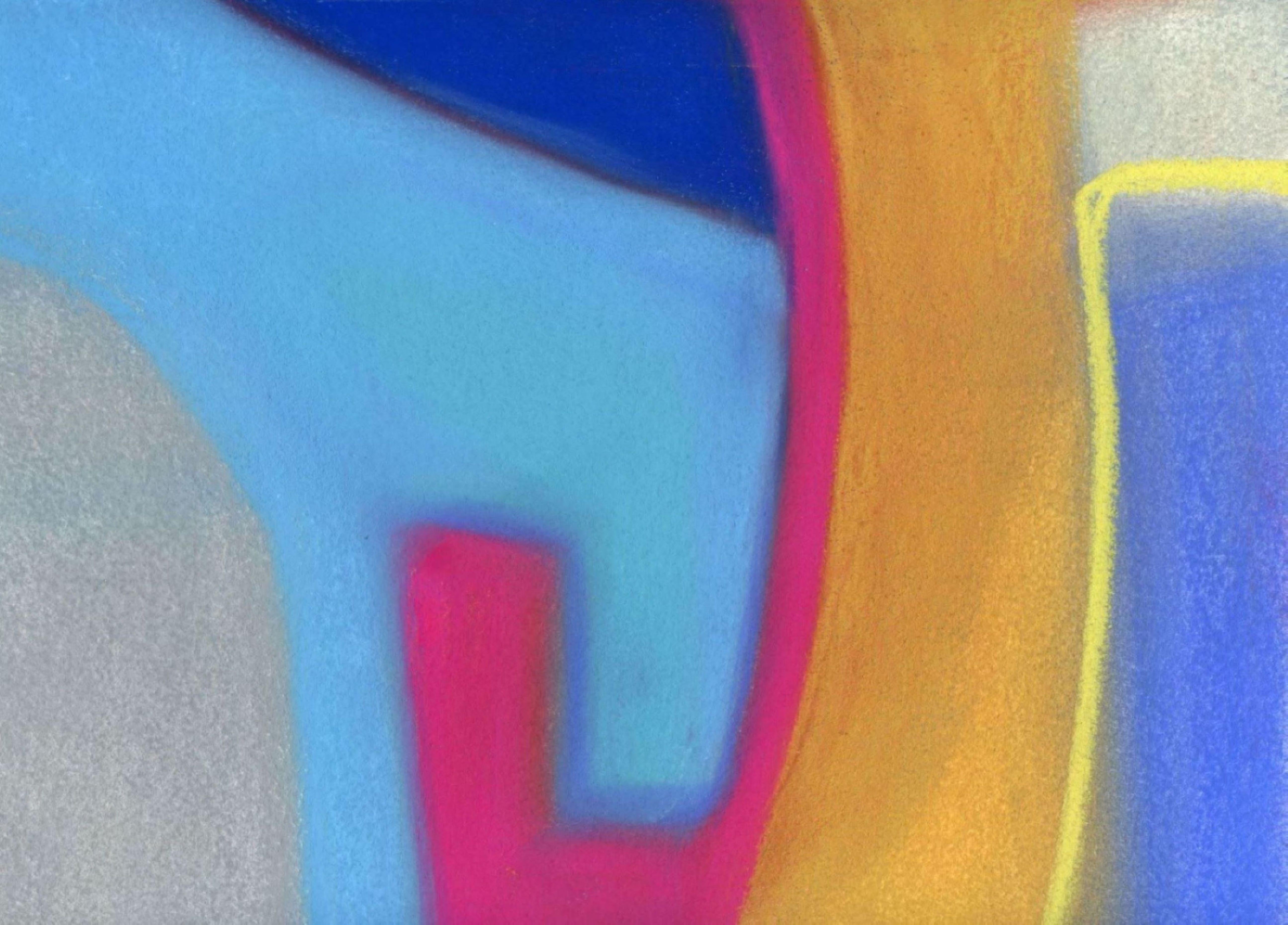 Qui veut les gâteaux ?  Peinture pastel minimaliste brillante, Pastels sur papier - Painting de Victoria Kloch