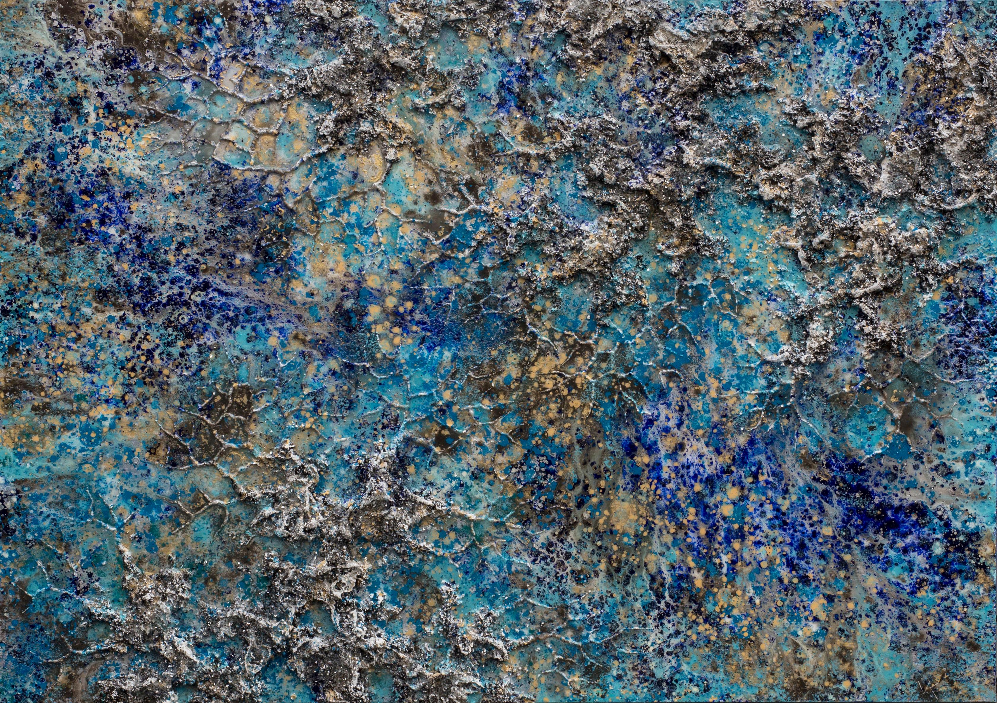La Terra-XXXII, tecnica mista su tela - Mixed Media Art di Victoria Kovalenchikova