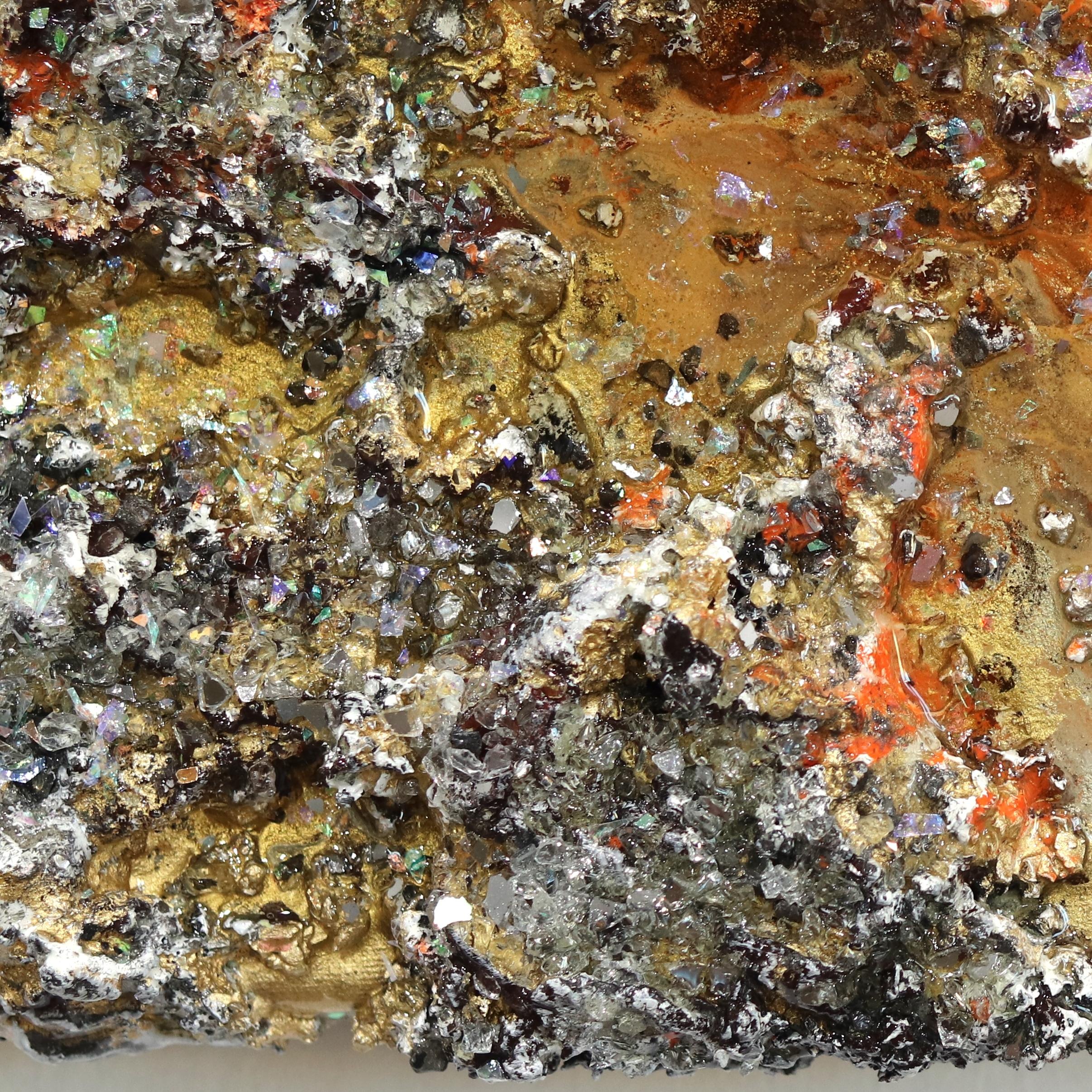 The Earth XIX-3   -  Mixed Media Textural 3-D Abstract Landscape Artwork  For Sale 6
