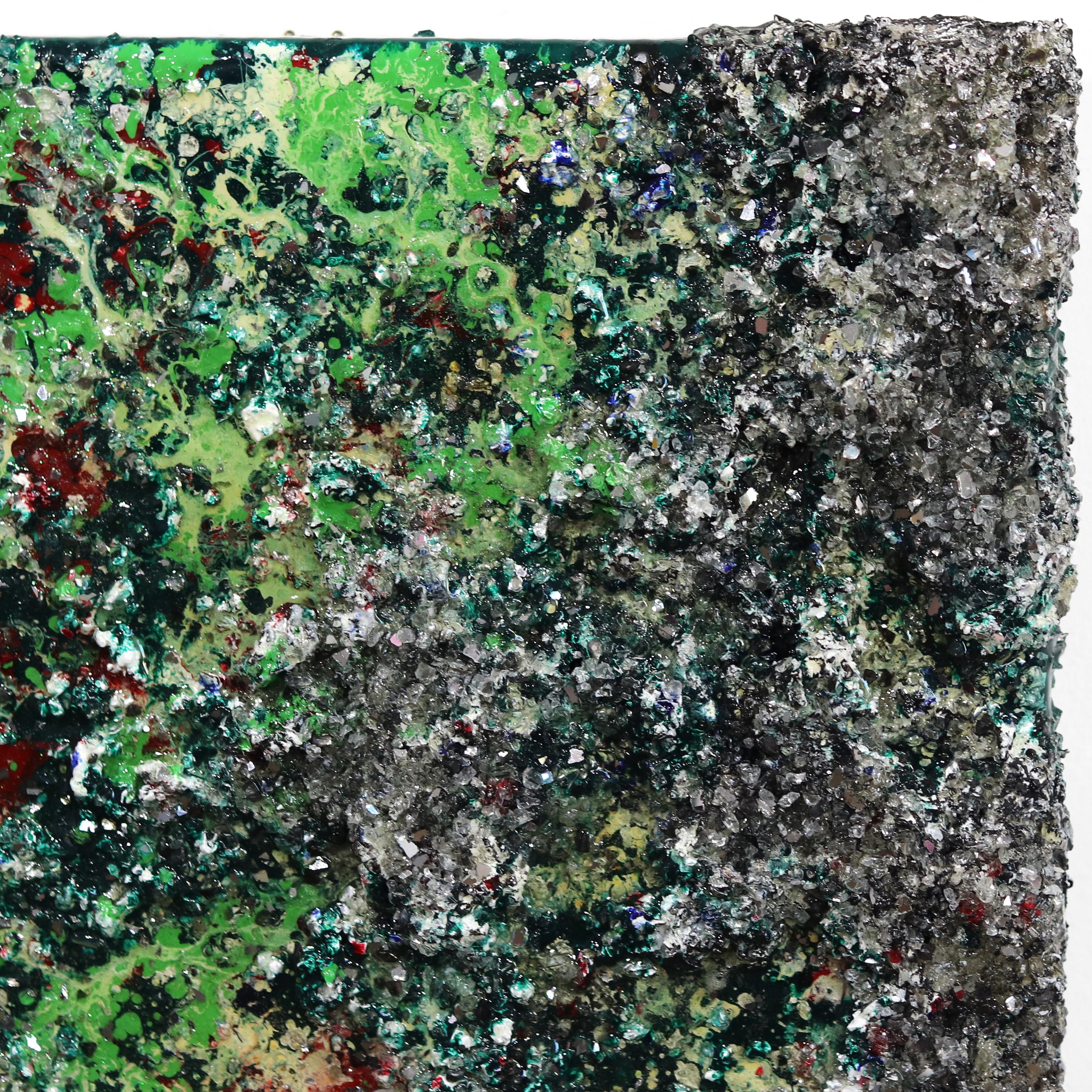 La Terre XXXI - 2  - Peinture murale abstraite texturée originale en vente 1