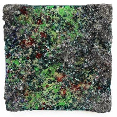 The Earth XXXI - 2  - Original Abstract Textural Wall Sculpture Painting