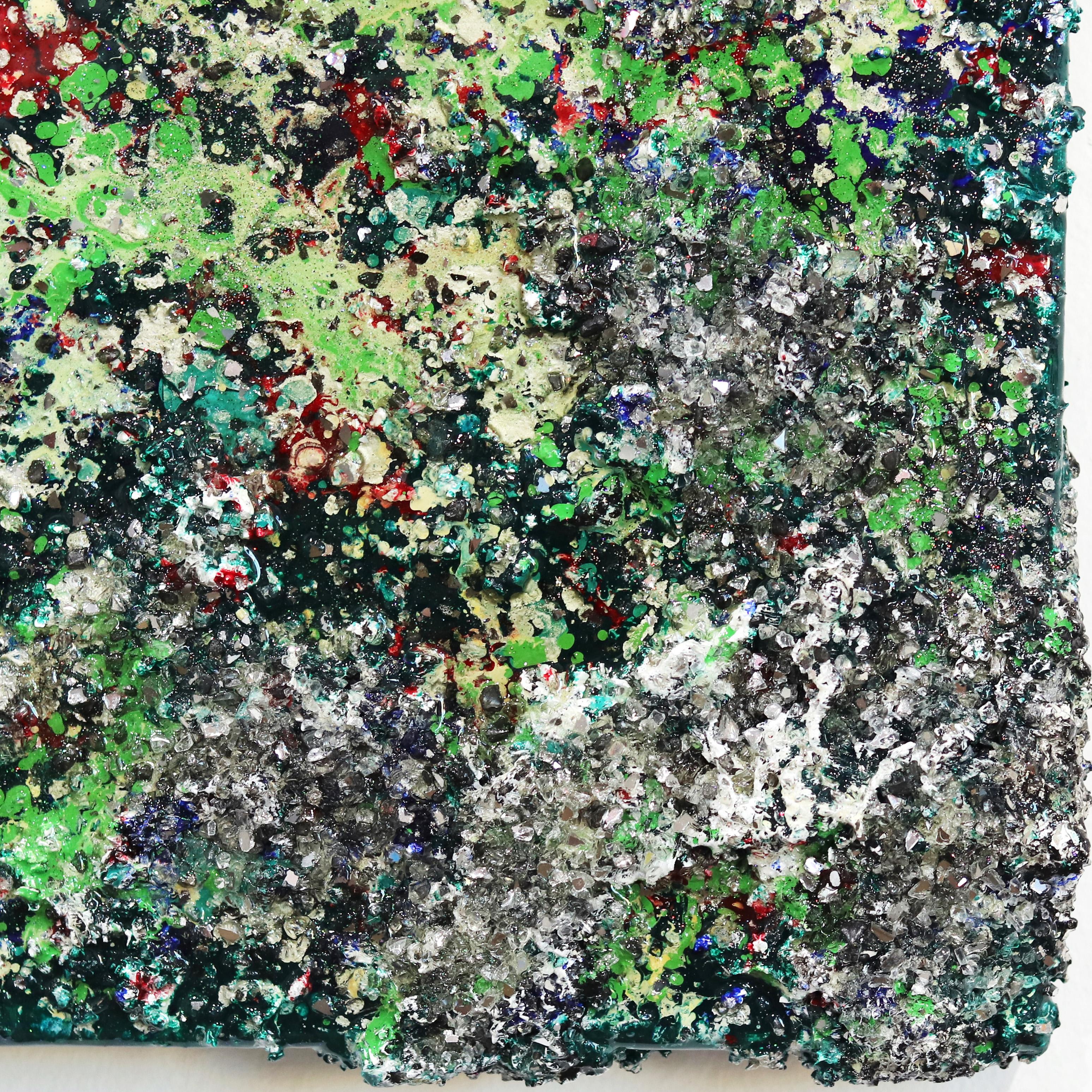The Earth XXXI - I  - Original Abstract Textural Wall Sculpture Painting For Sale 5