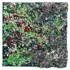 The Earth XXXI - I  - Original Abstract Textural Wall Sculpture Painting