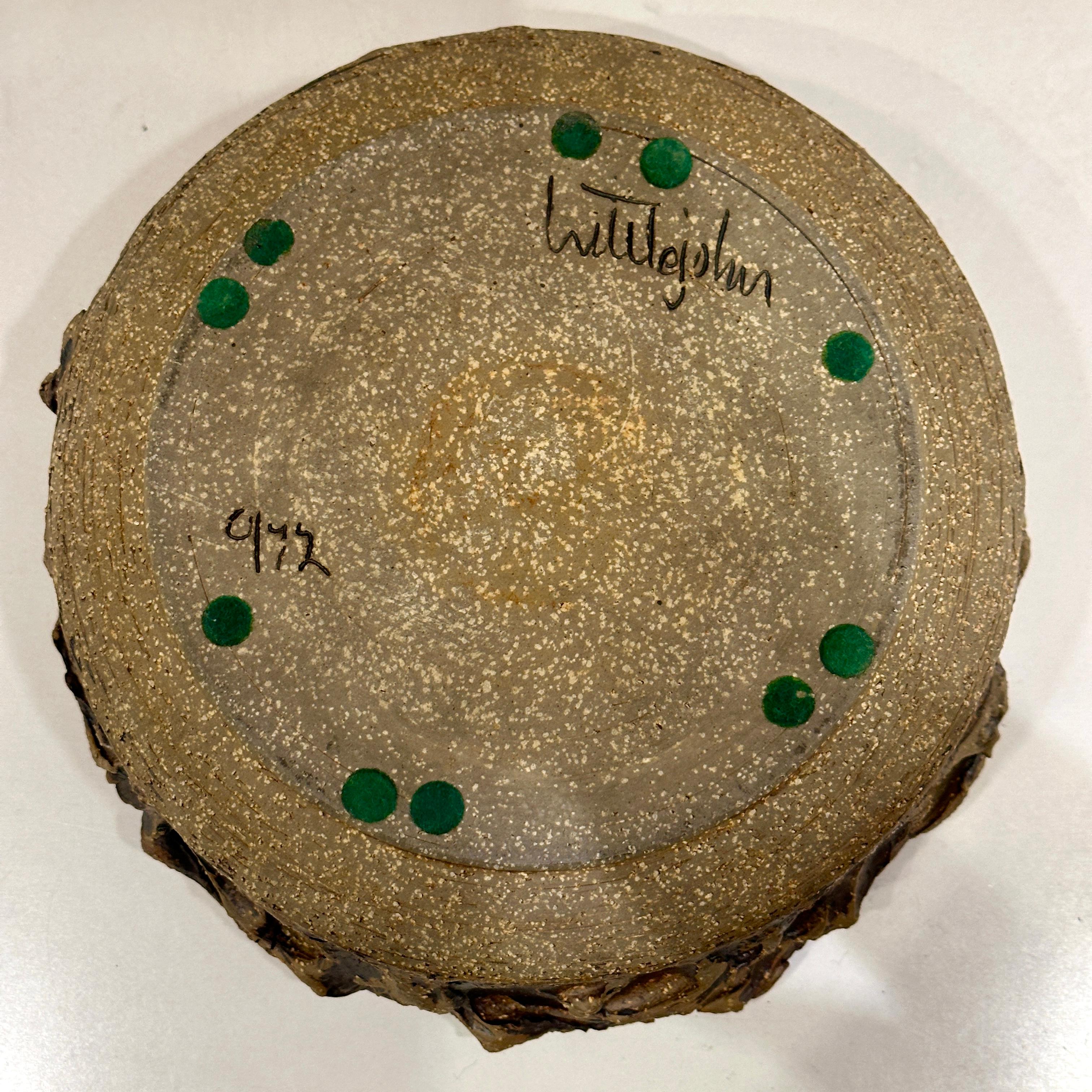 Victoria Littlejohn California Pottery  Ciotola in ceramica dentellata, 1960 ca in vendita 2