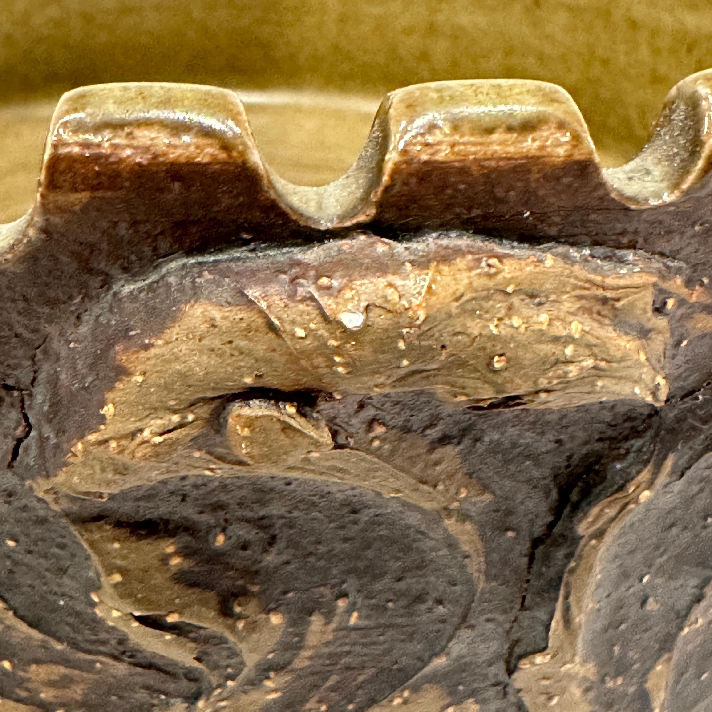 Victoria Littlejohn California Pottery  Ciotola in ceramica dentellata, 1960 ca in vendita 4