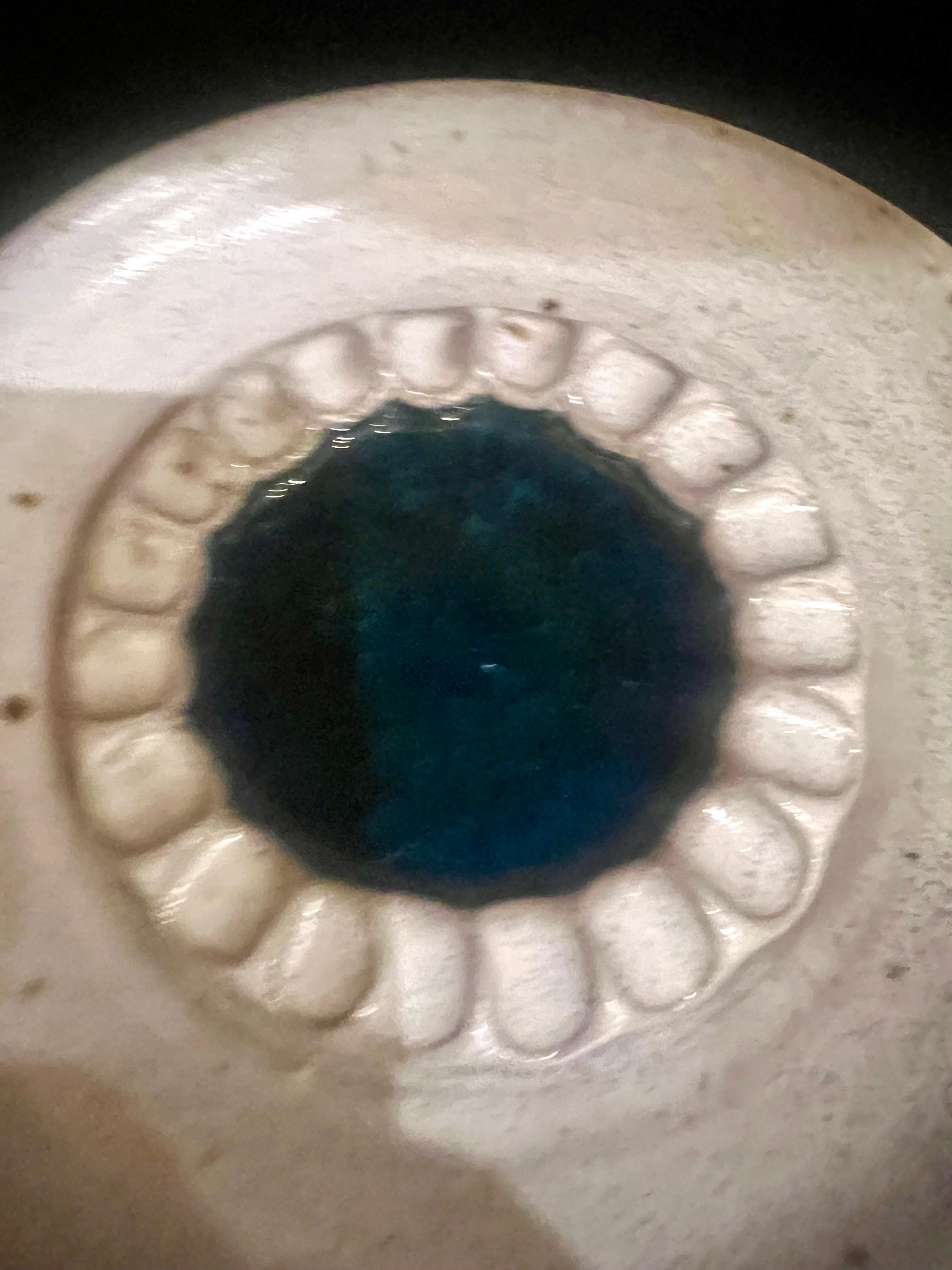 20th Century Victoria Littlejohn Hand Thrown Mid Century Pottery Ashtray catch it all For Sale