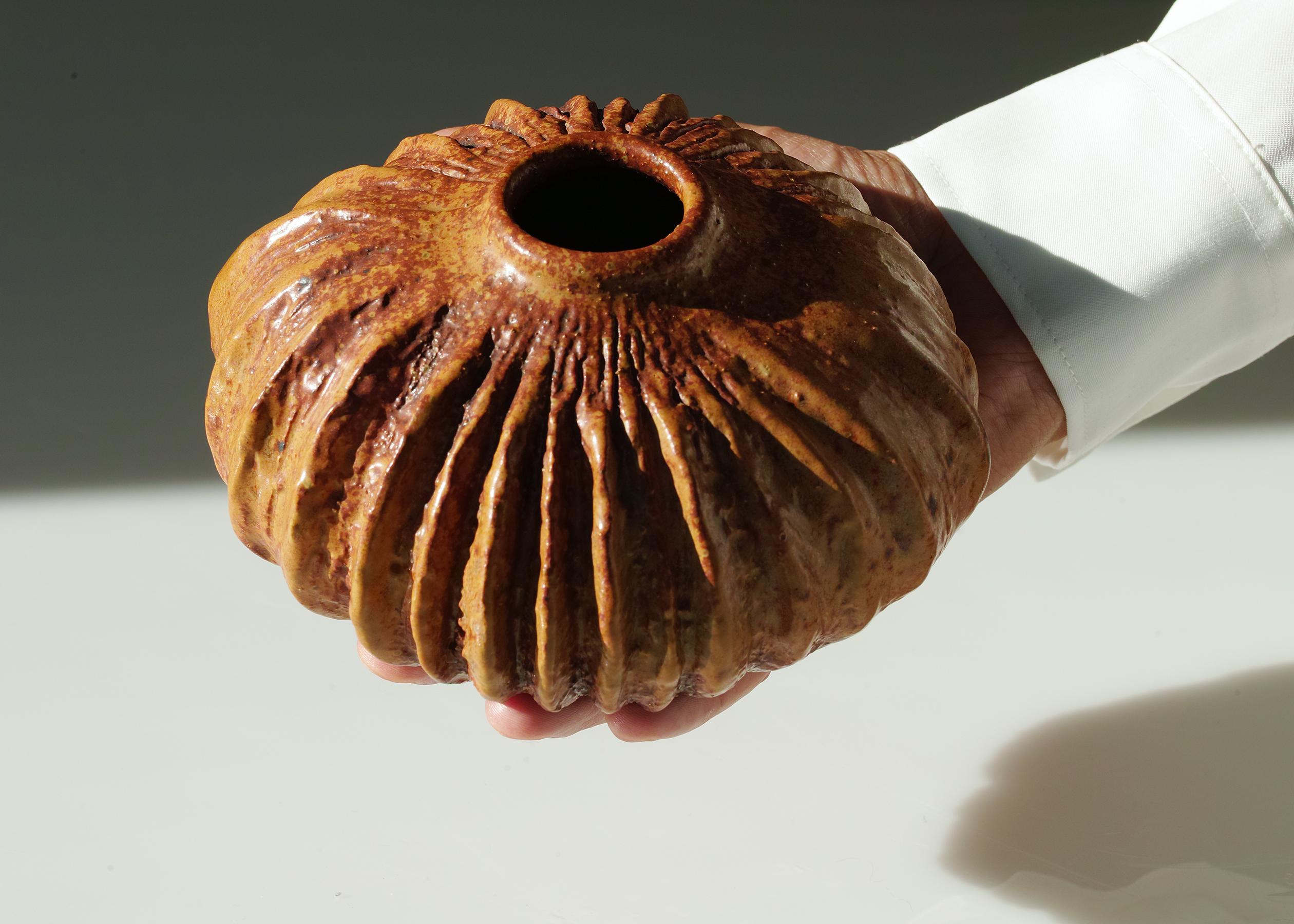 Vase organique Victoria Littlejohn Studio Pottery en vente 4