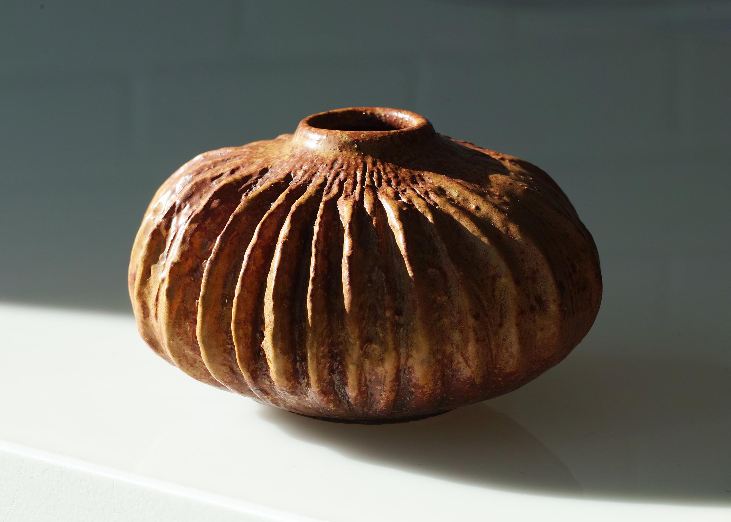 Américain Vase organique Victoria Littlejohn Studio Pottery en vente