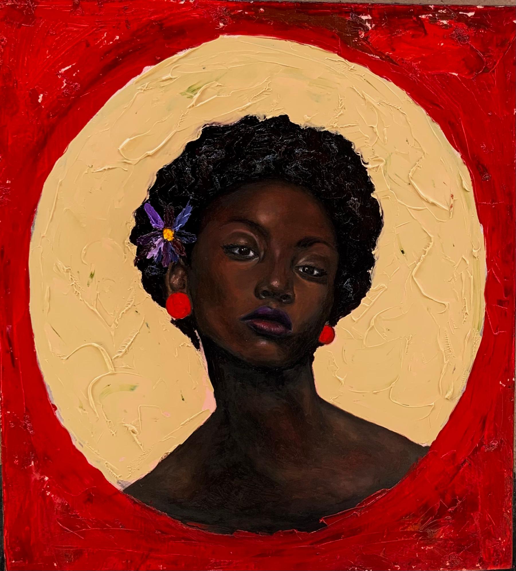 Victoria Makinde Portrait Painting - Untitled