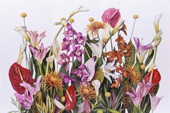 "Diversità" Pittura ad olio botanica originale di Novak