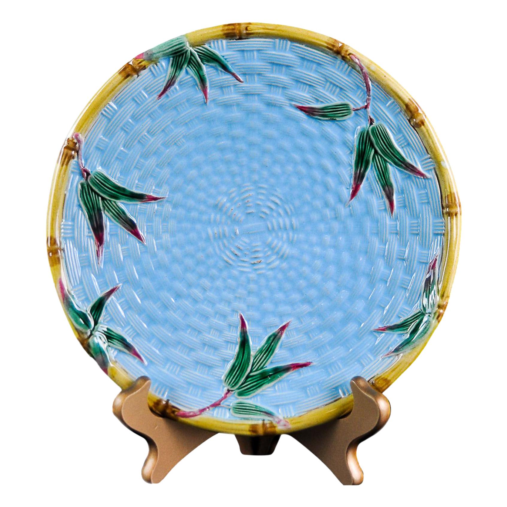 Victoria Pottery 'VPC' Majolica Plate English, circa 1875