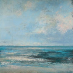 Serenade bleue - Peinture de paysage impressionniste, 2023