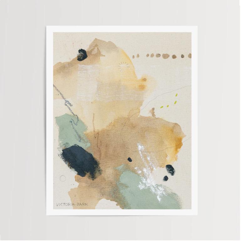 Abstract Painting de Victoria Rose Park - Costa iluminada por el sol