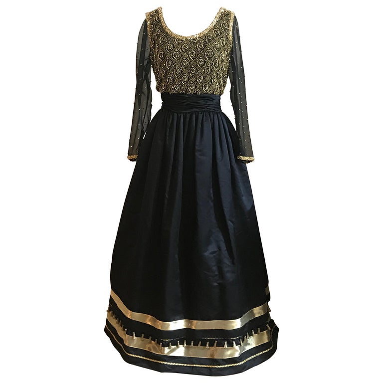 black and gold tassel dress TASSEL SKIRT main image 0