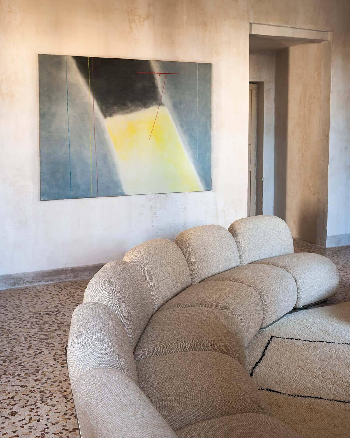 Victoria - Sofa in fabric by David/Nicolas for Tacchini In New Condition For Sale In Alcamo, IT