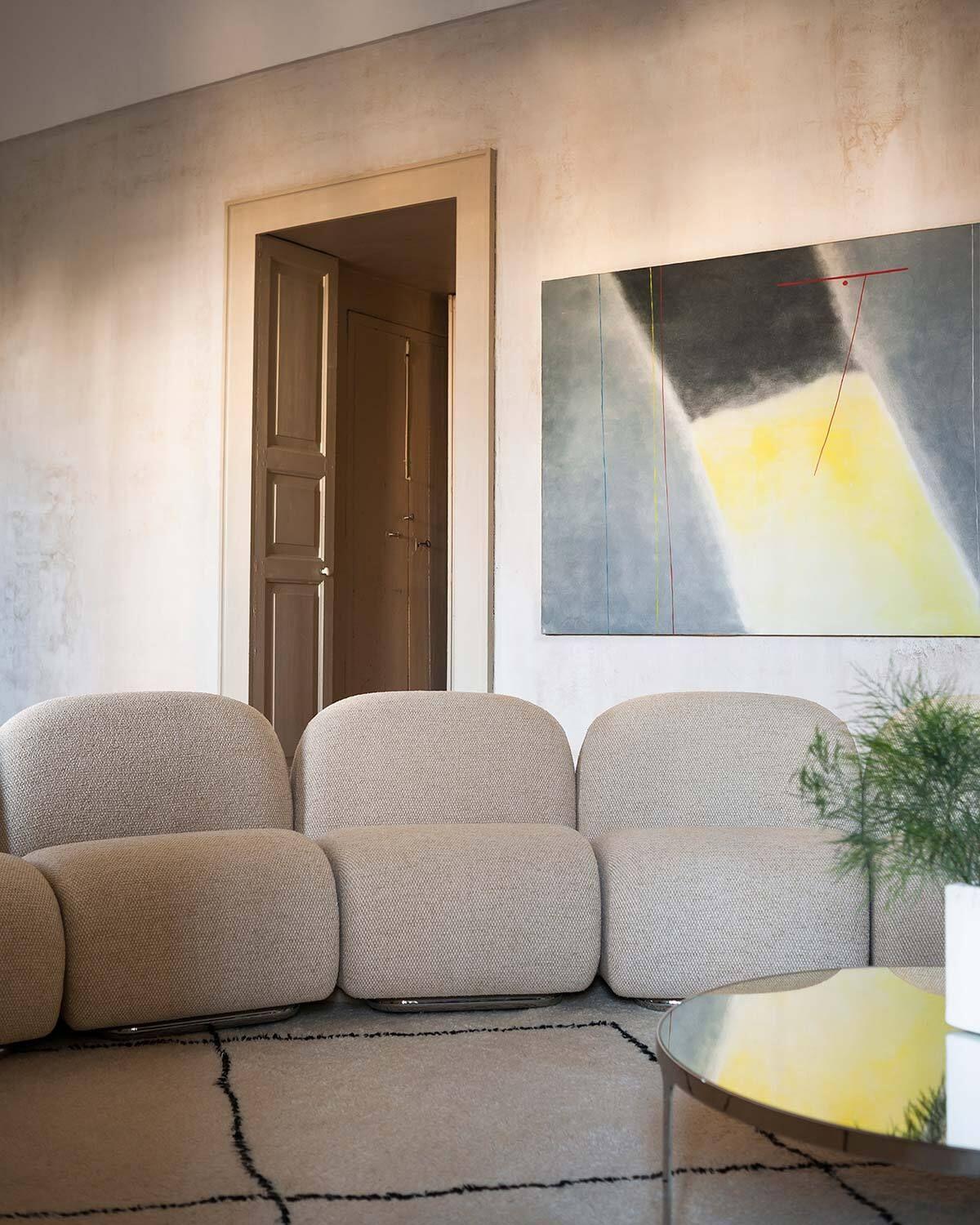 Contemporary Victoria - Sofa in fabric by David/Nicolas for Tacchini For Sale