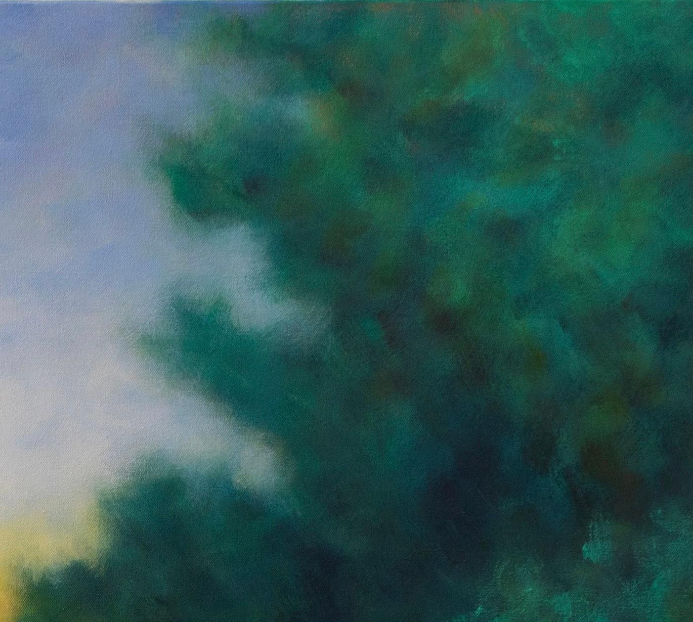 A Walk To The Pond - Contemporary Painting by Victoria Veedell