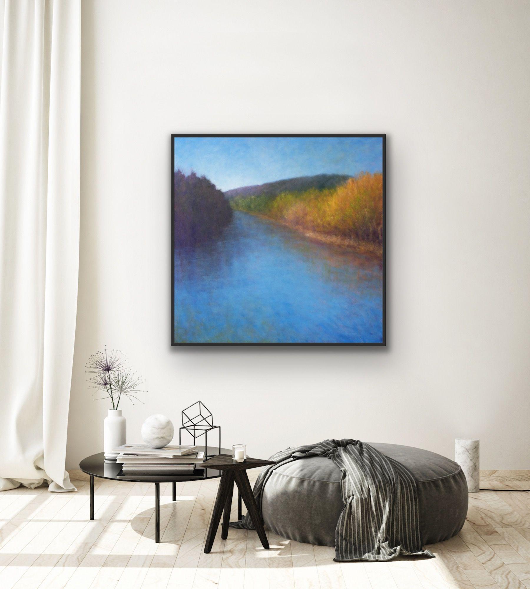 Afternoon on the Russian River, Painting, Oil on Canvas For Sale 1