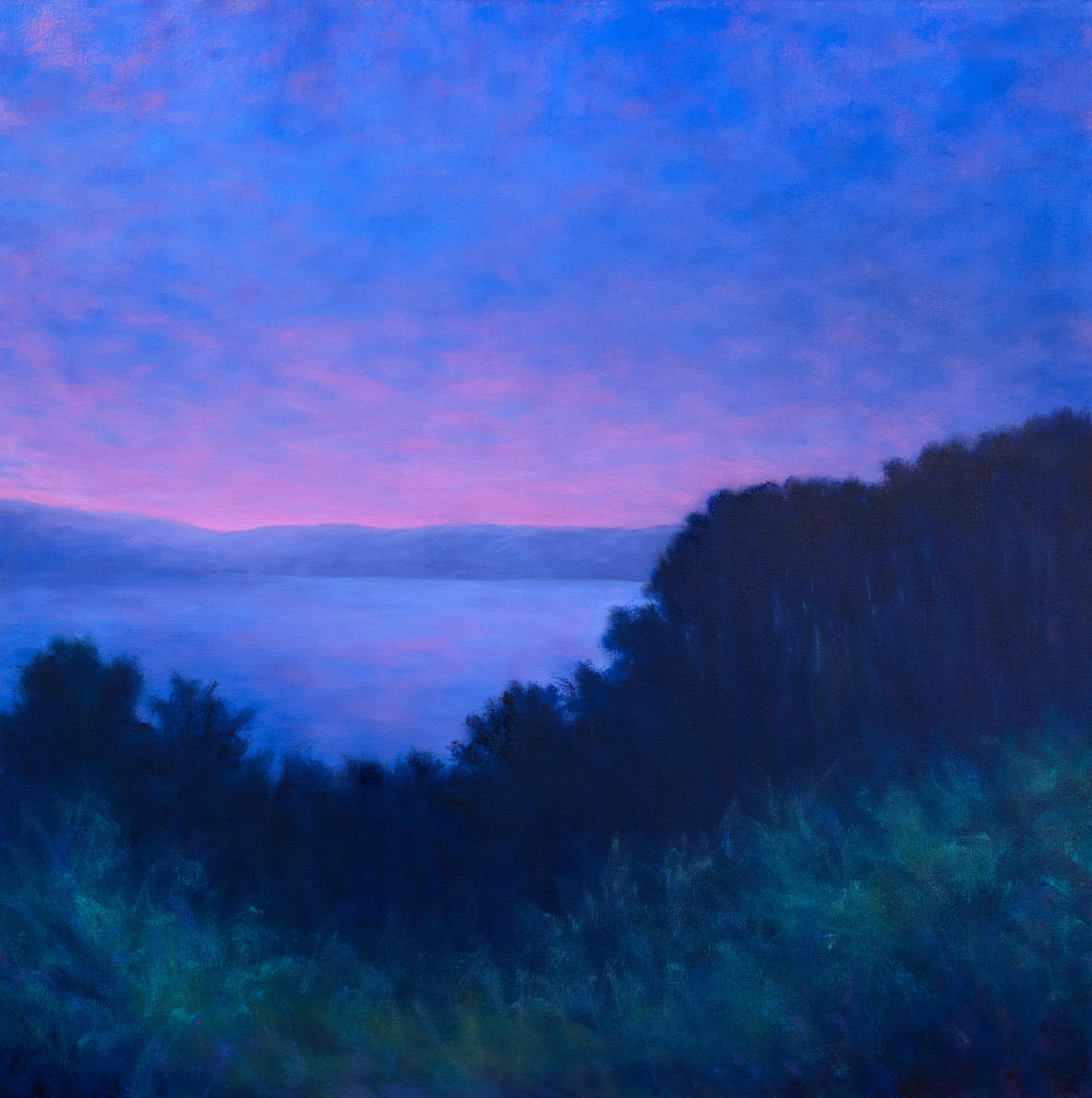 Victoria Veedell Landscape Painting - Dusk Over the Bay 