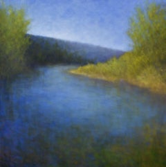 Early Afternoon at the River, Painting, Oil on Canvas