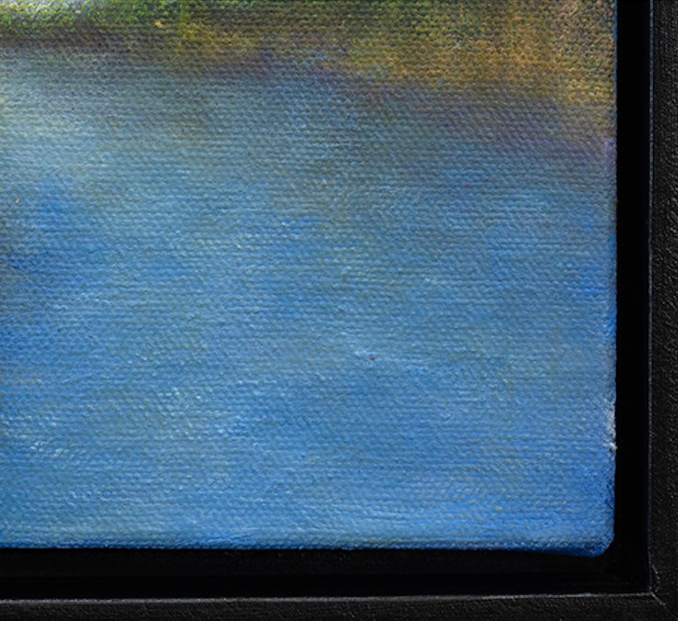 Folge dem Fluss (Blau), Abstract Painting, von Victoria Veedell