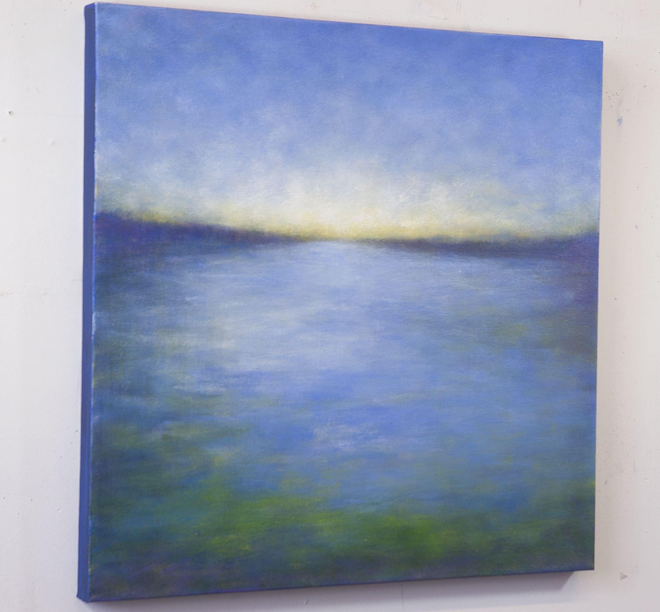 Victoria Veedell Abstract Painting - Last Light at Elkhorn Slough, Painting, Oil on Canvas