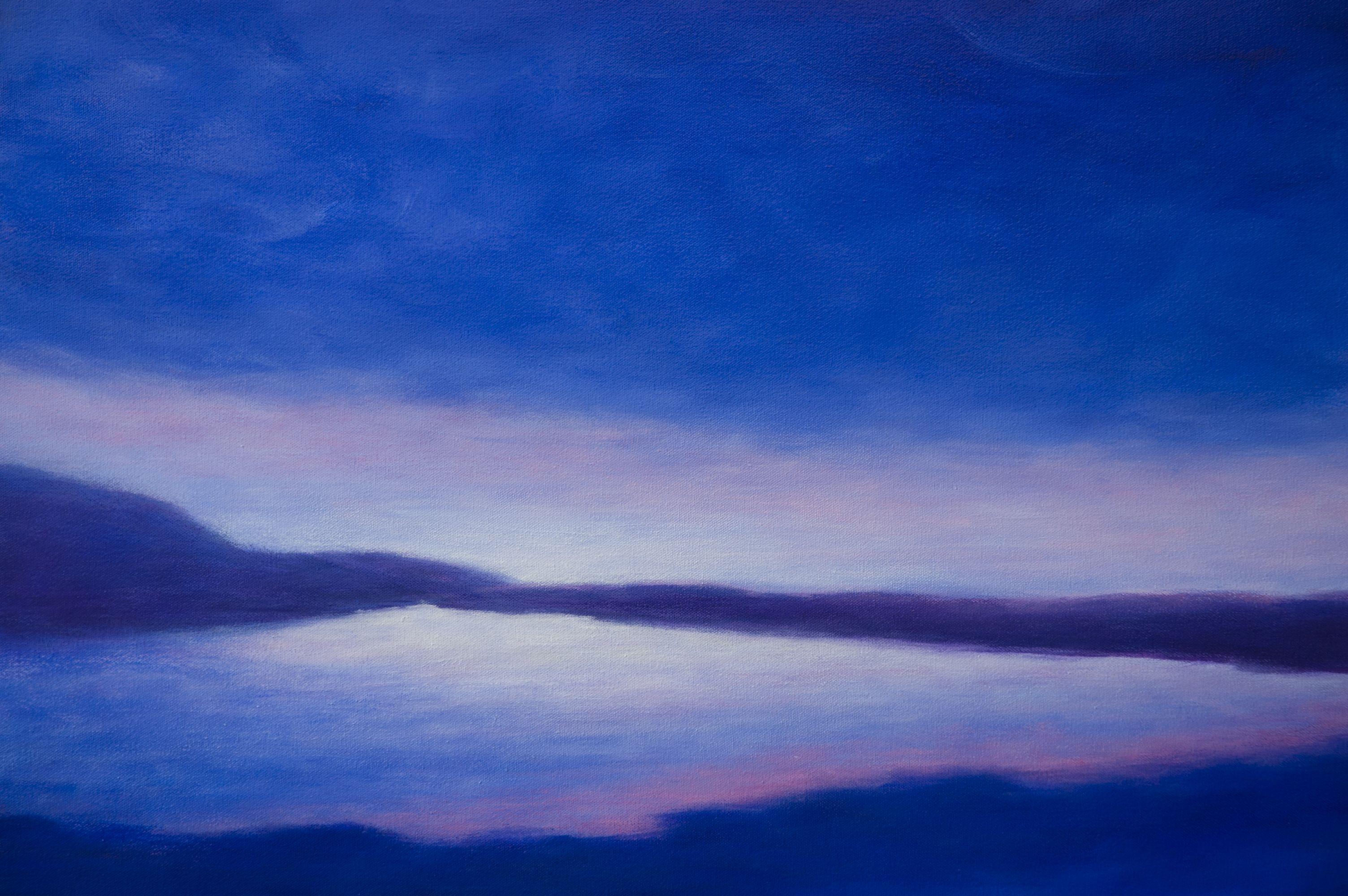 Low Sky Over Laugarvatn, Painting, Oil on Canvas For Sale 1