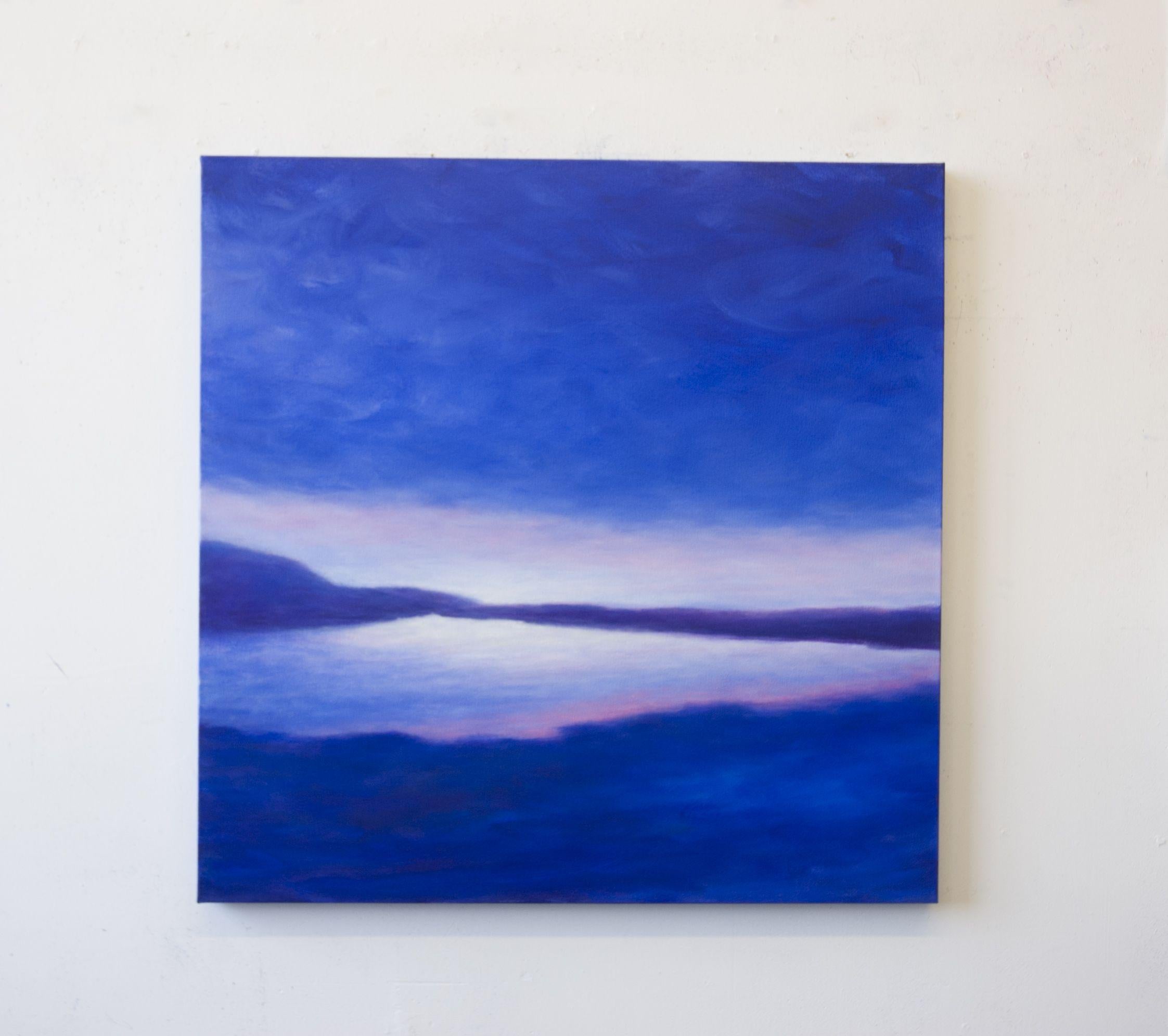 Low Sky Over Laugarvatn, Painting, Oil on Canvas For Sale 2