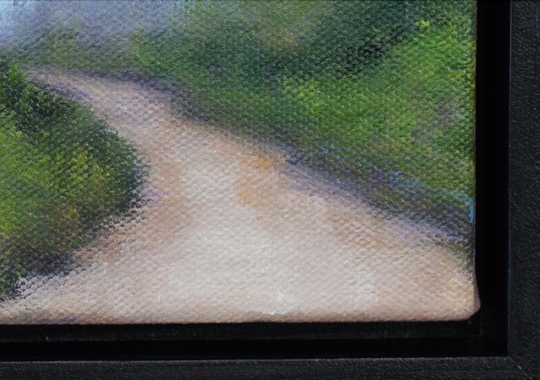 Morgenspaziergang (Schwarz), Landscape Painting, von Victoria Veedell