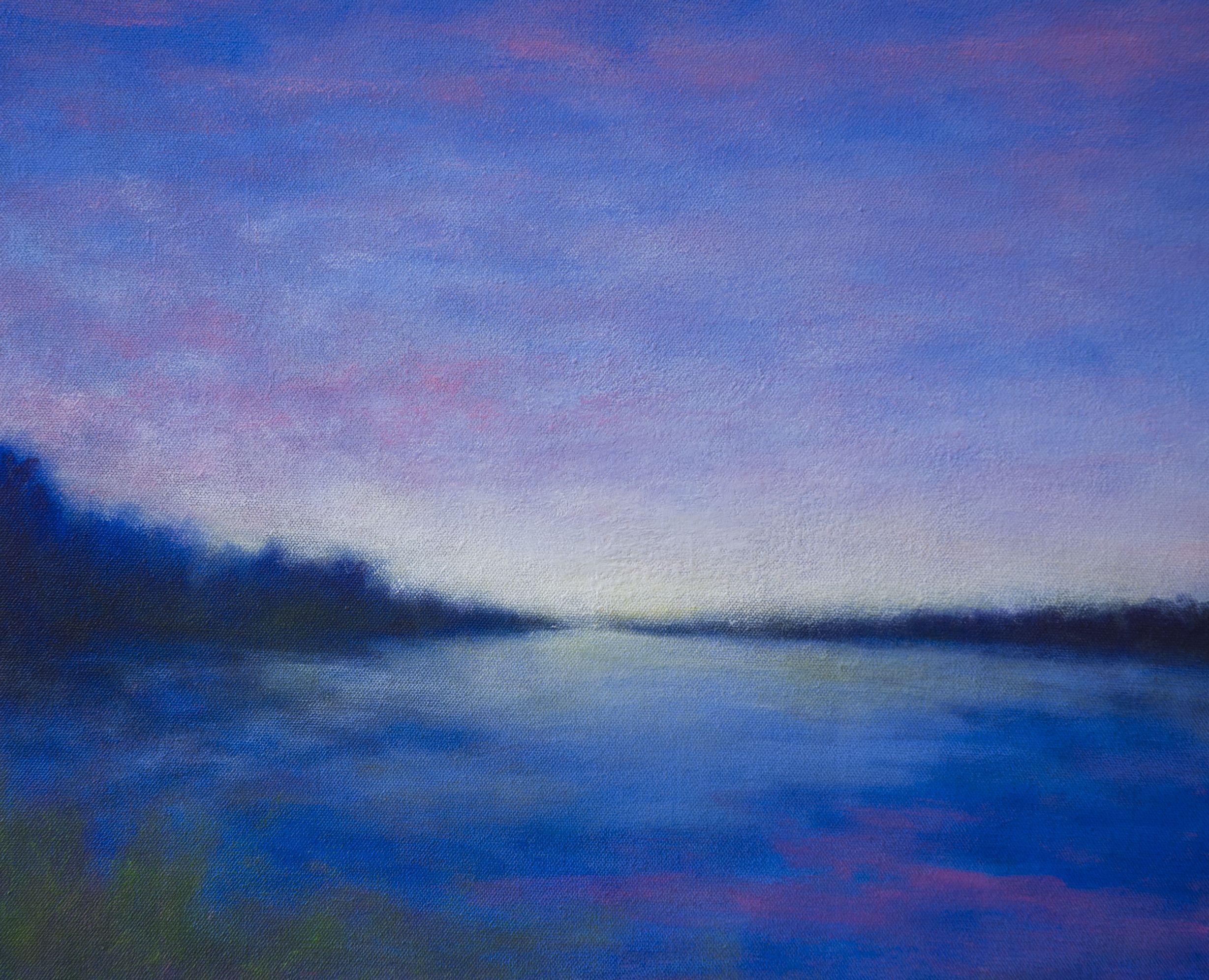 Quiet Night, Gemälde, Öl auf Leinwand (Impressionismus), Painting, von Victoria Veedell