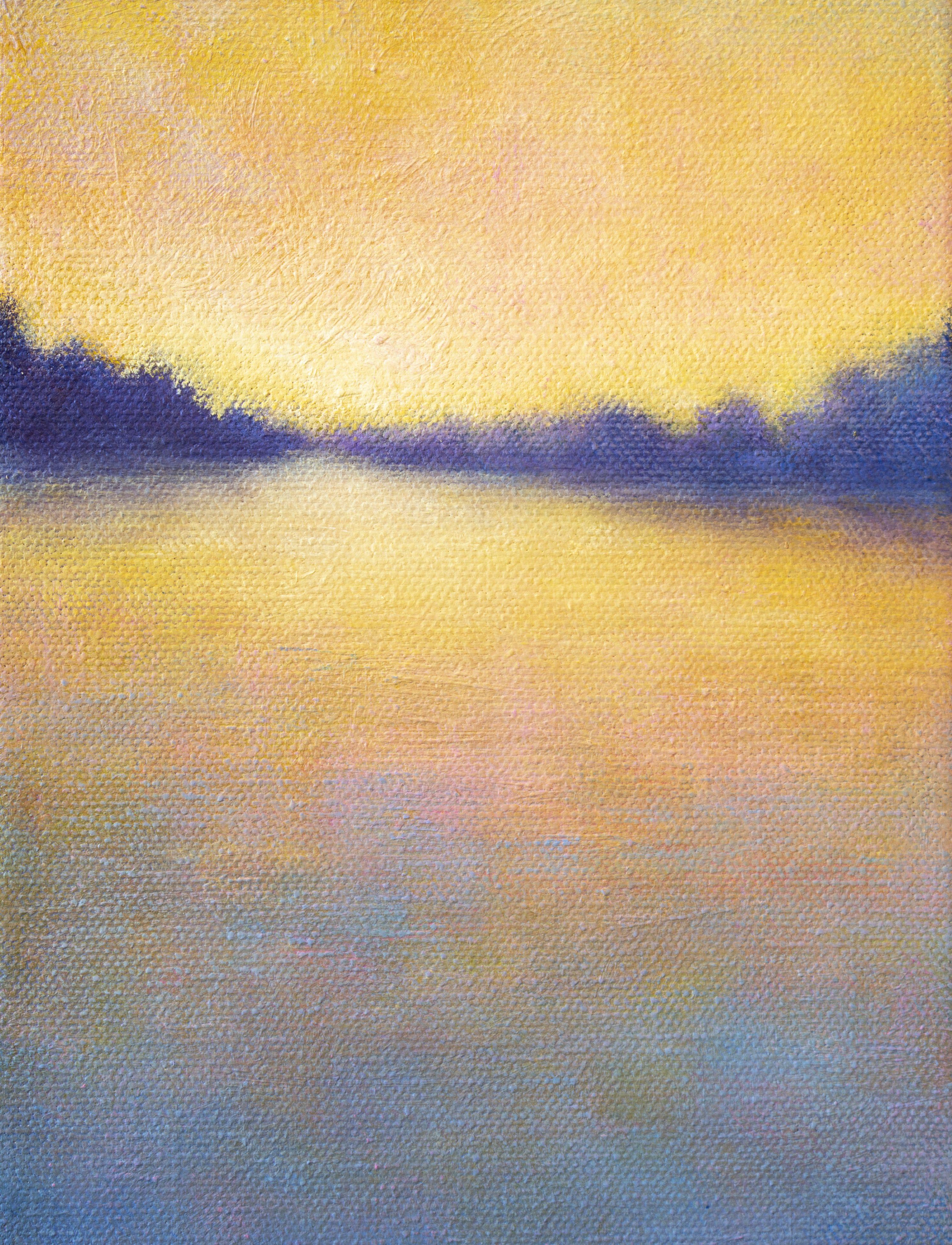 Spring Sunset, Painting, Oil on Canvas 2